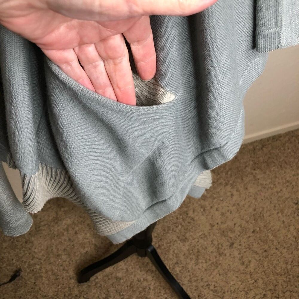 Cabi Open, Draped Front, Sage, Lagenlook Sweater … - image 5